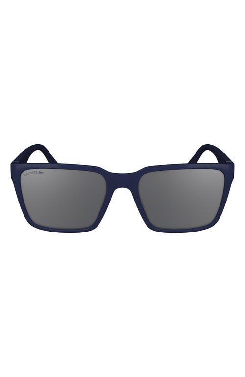 56mm Rectangular Sunglasses in Blue