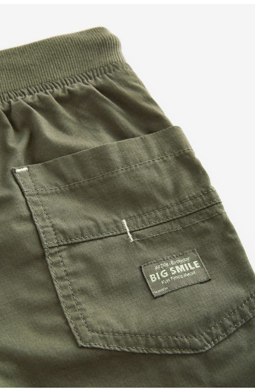 Next Kids' Drawstring Cotton Pants In Green