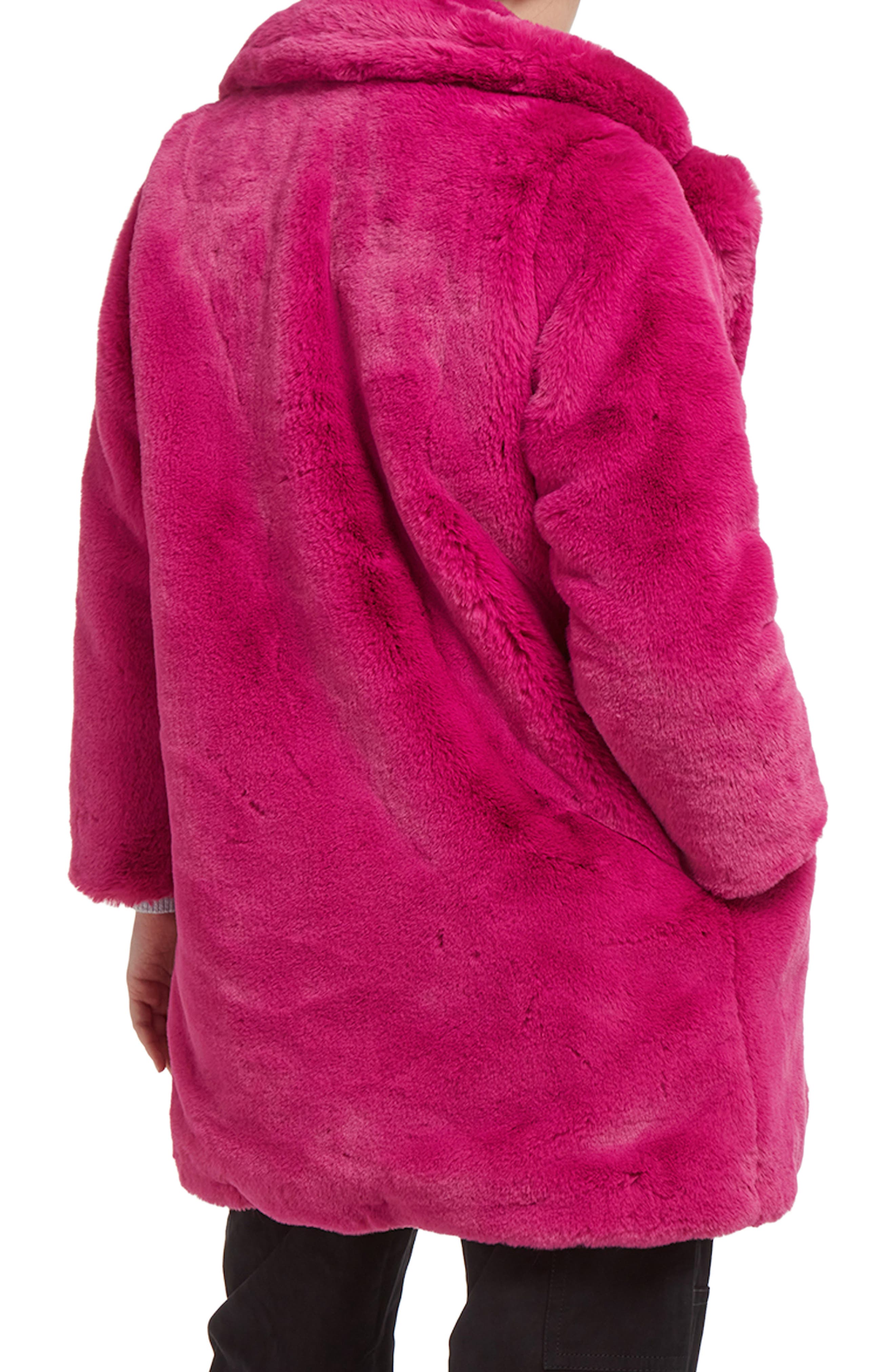 Apparis Stella Faux Fur Coat in Confetti Pink at Nordstrom, Size XX-Small