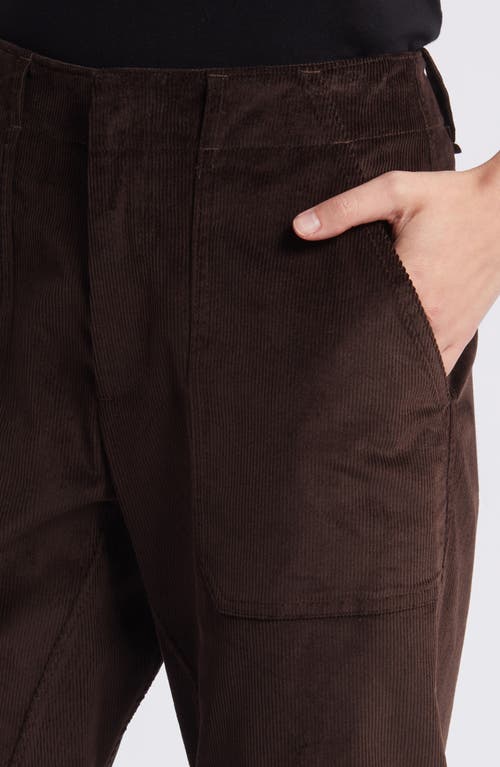 Shop Rag & Bone Leyton Corduroy Straight Leg Pants In Dark Brown