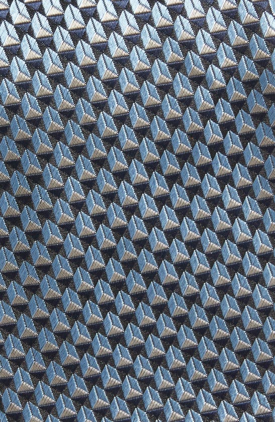 Zegna Ties Geometric Silk Jacquard Tie In Lightblue