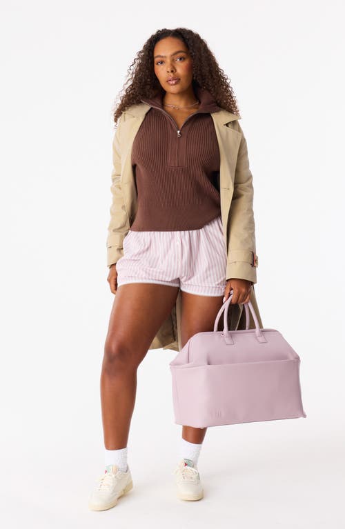 Shop Beis Béis The Wicked Faux Leather Weekend Bag In Pink