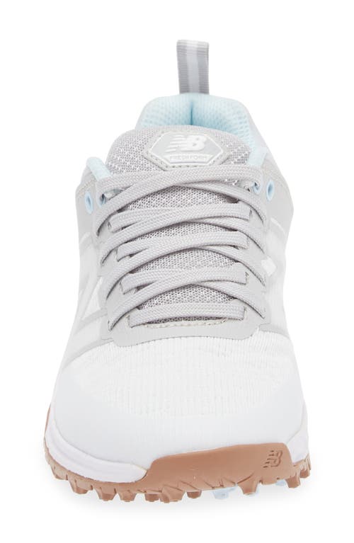 New Balance Golf Fresh Foam Contend V2 Spikeless Golf Shoe In White/grey