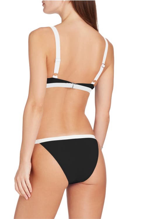 Shop Valimare St Barths Colorblock Bikini Top In Black