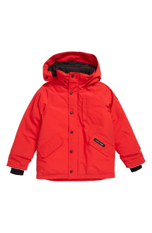 Canada Goose Kids' Logan Down Hooded Parka in Pacific Blue
