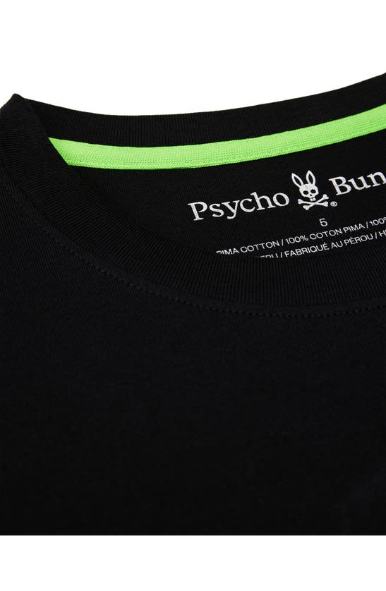 Shop Psycho Bunny Maybrook Back Graphic T-shirt In Black