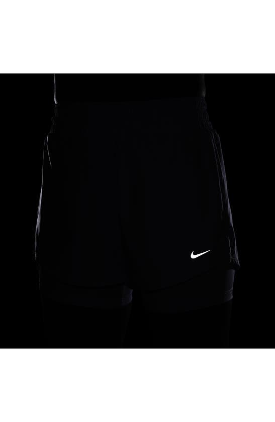 Shop Nike Dri-fit High Waist Shorts In Lilac Bloom