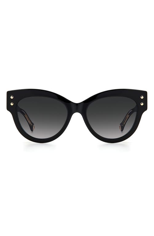 Carolina Herrera 54mm Cat Eye Sunglasses in Black at Nordstrom
