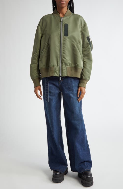 Sacai Nylon Twill Bomber Jacket at Nordstrom,