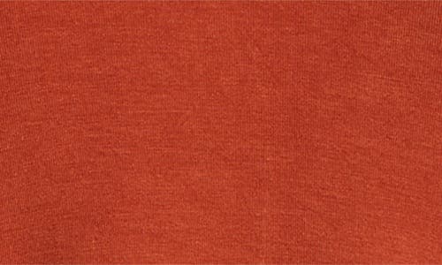 Shop 24seven Comfort Apparel Swing Asymmetric Hem Tunic Top In Rust
