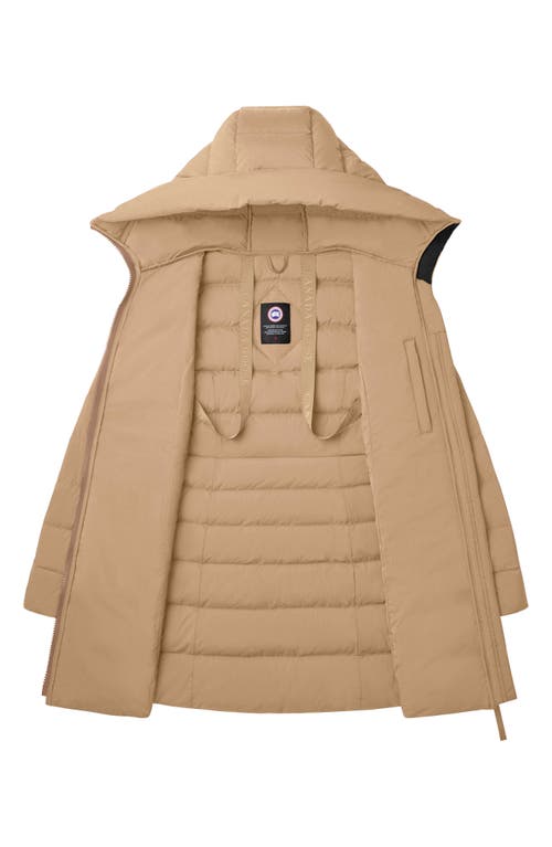 Shop Canada Goose Clair 750 Fill Power Down Puffer Coat In Desert Sand