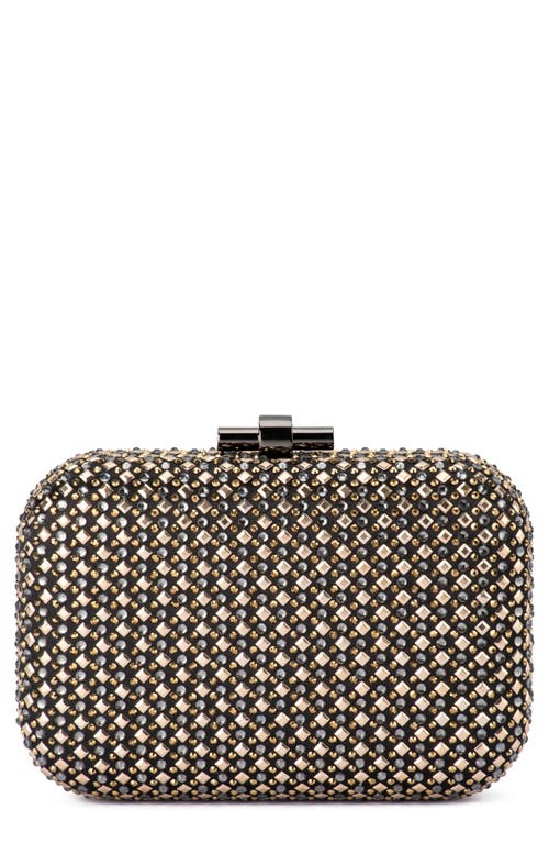 Olga Berg Ellen Hotfix Clutch In Metallic