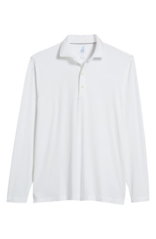 Johnnie-o Swing Long Sleeve Performance Polo In White