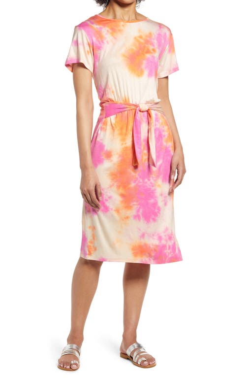 Tie Dye Midi Dress in Multi