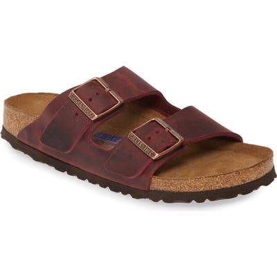 Birkenstock Arizona Soft Footbed Sandal, Burgundy