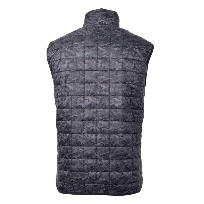 Shop Cutter & Buck Black Buffalo Bisons Rainier Primaloft Eco Insulated Full-zip Printed Puffer Vest