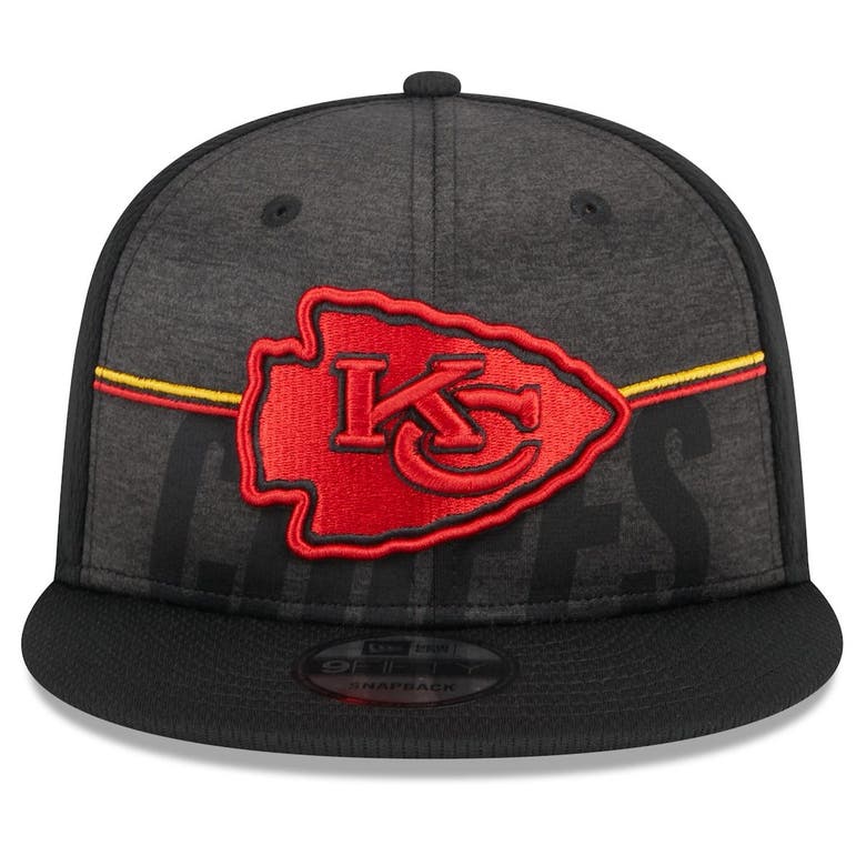 Kansas City Chiefs New Era Black on Black 9FIFTY Snapback Hat