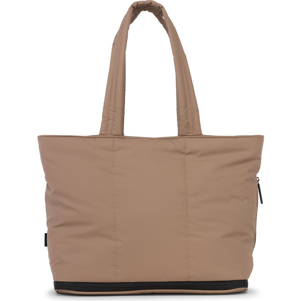 Calpak Luka Expandable Laptop Tote In Chocolate In Chocolate