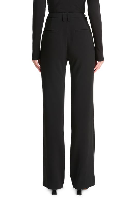Vince Tailored Mid Rise Stretch Bootcut Pants In Black