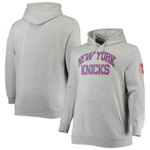 Men's New York Knicks Mitchell & Ness Royal Team Origins Fleece Pullover  Hoodie