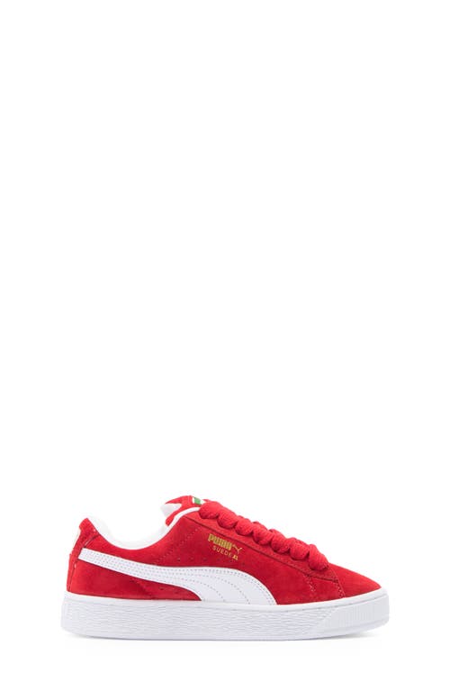 Shop Puma Kids' Suede Xl Sneaker In For All Time Red- White