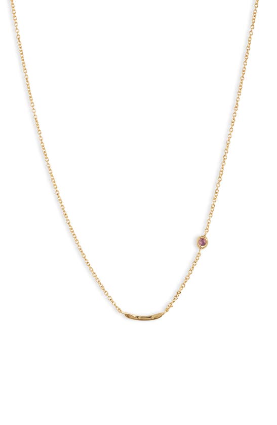 GORJANA POWER BIRTHSTONE NECKLACE,RE-1811-104-185-G