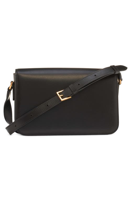 Shop Tom Ford Medium Whitney Calfskin Leather Shoulder Bag In 1n001 Black