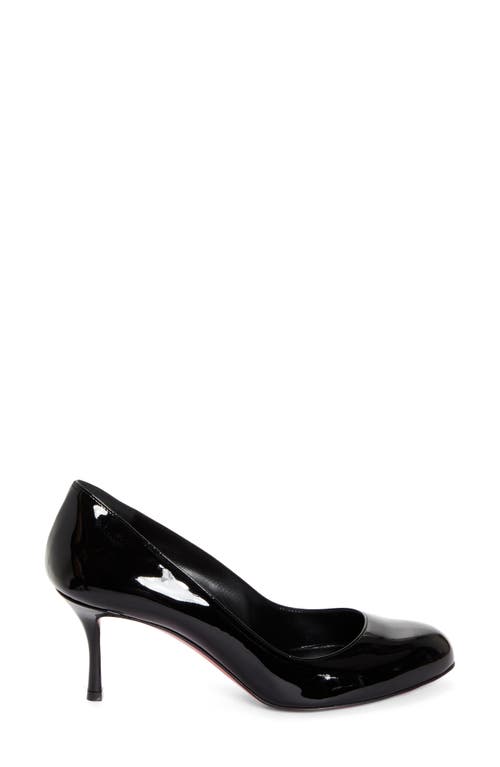 Shop Christian Louboutin Dolly Pump In Black/lin Black