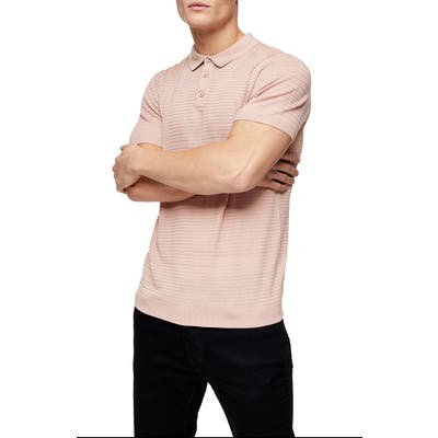 Topman Sage Stitch Short Sleeve Polo