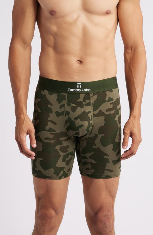 Tommy John Second Skin 6-Inch Boxer Briefs in Olive Camo 