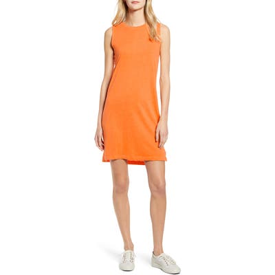 Lou & Grey Softserve Slub Tank Dress, Orange
