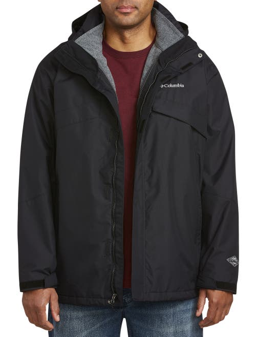 Columbia Mens Wahkeena Falls Ii 3l Waterproof Hiking Shell In Black