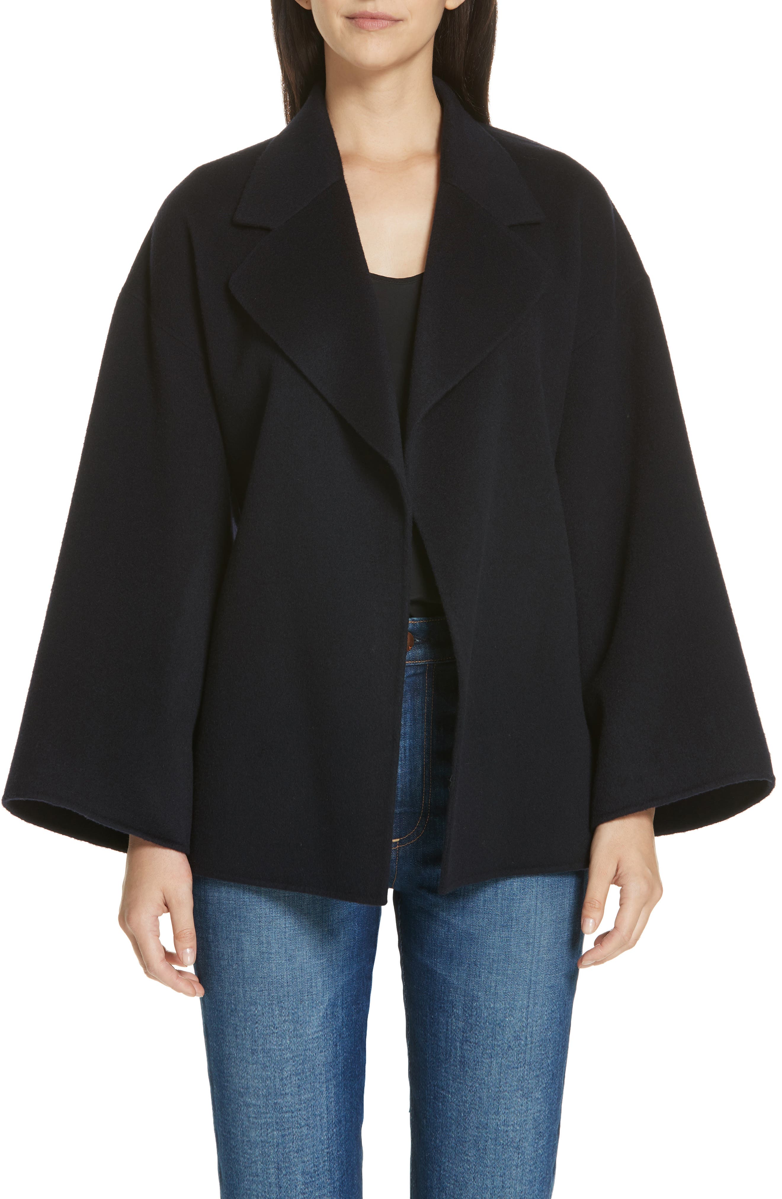 theory wool cashmere robe jacket