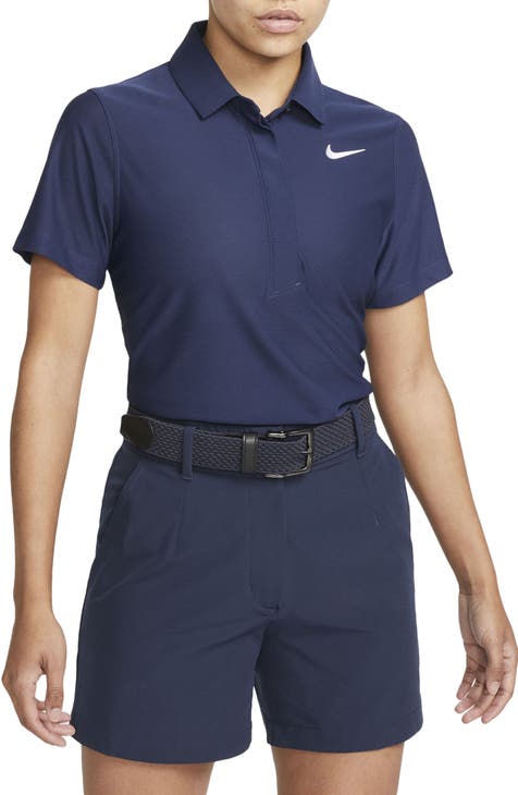 Nike Tampa Bay Rays Polo Women MEDIUM Dri Fit Short Sleeve Shirt