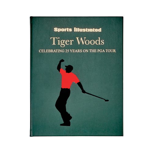 Graphic Image Tiger Woods Celebrating 25 Years on the PGA Tour Leather Edition in Green 