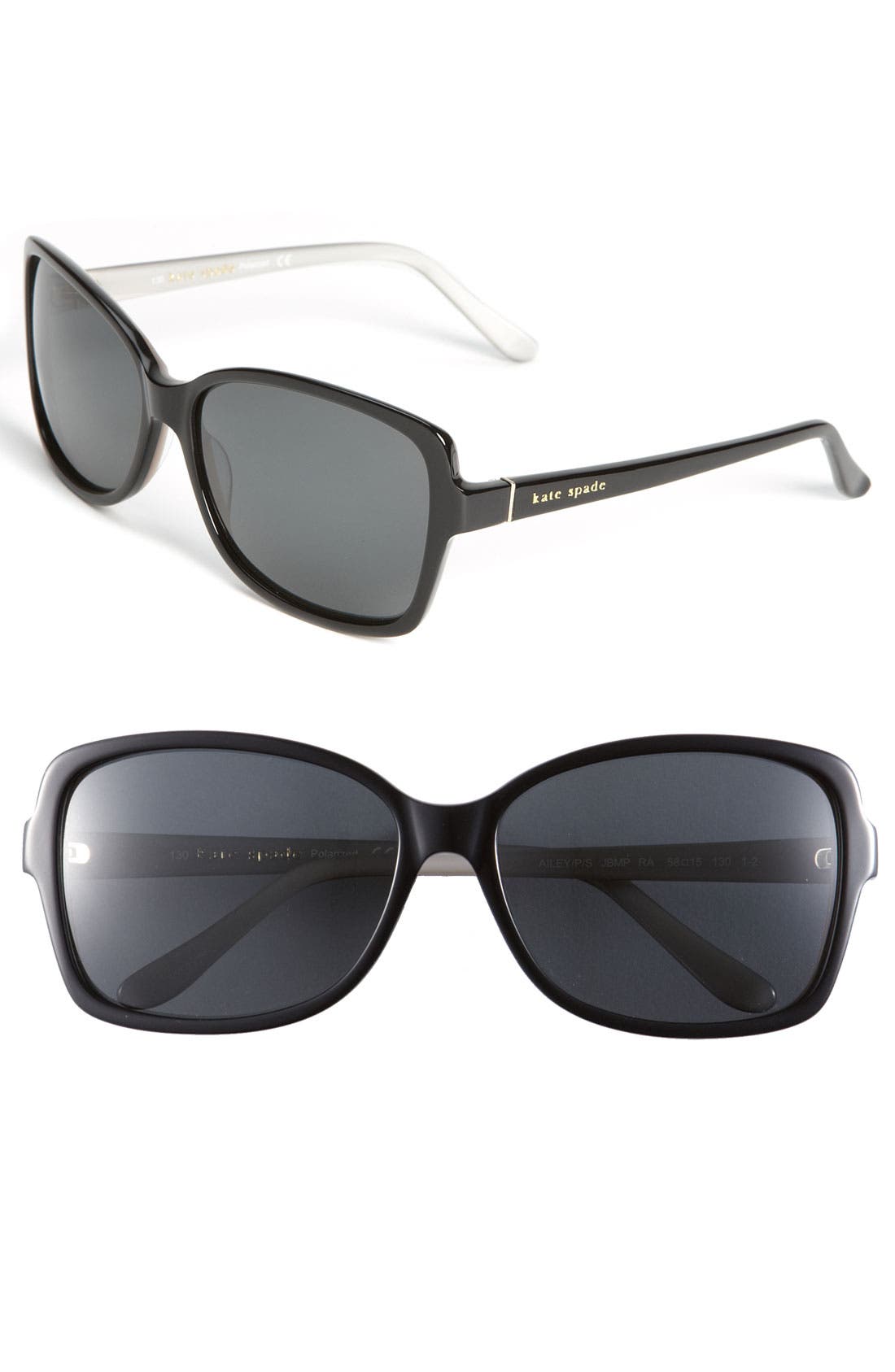 kate spade new york 'ailey' 58mm polarized sunglasses Nordstrom