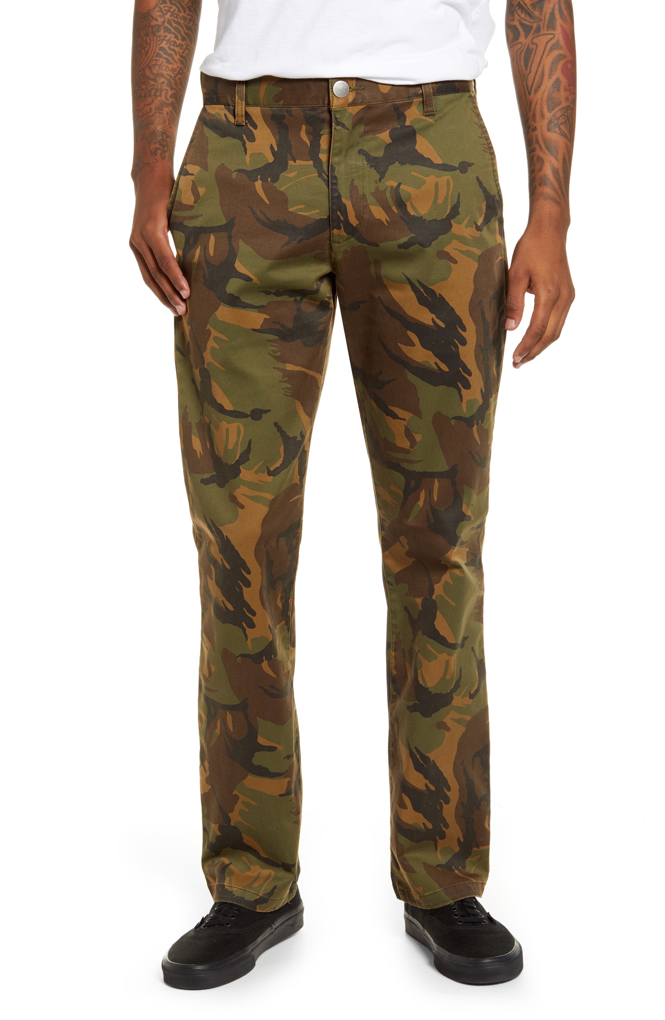 camouflage stretch pants