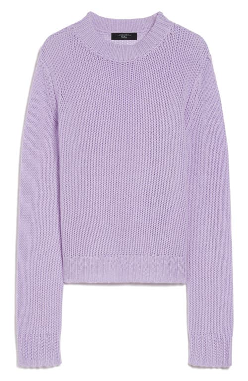 Shop Max Mara Weekend  Dalida Cashmere Crewneck Sweater In Lilac