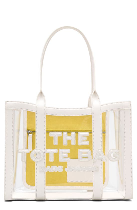 Shop Marc Jacobs The Medium Transparent Tote In White