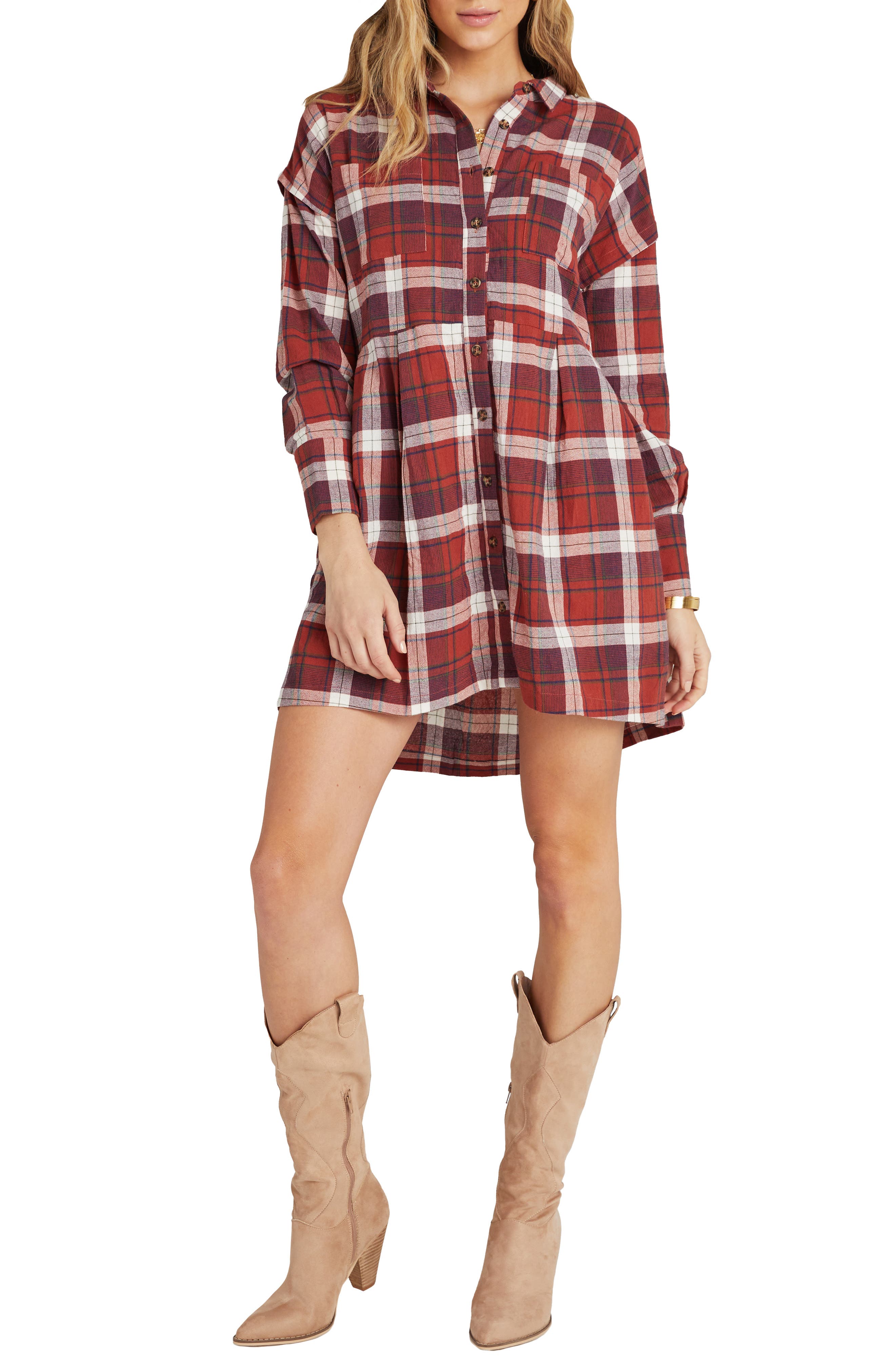 long tartan dress