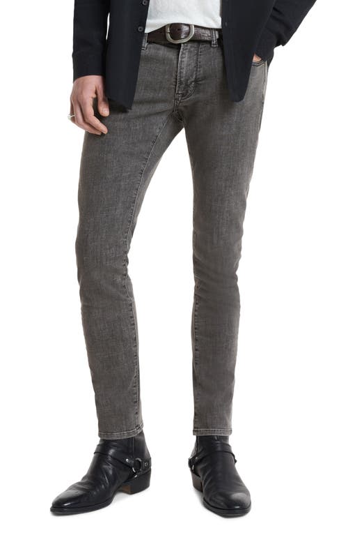 John Varvatos J703 Harlow Skinny Fit Jeans in Dark Charcoal at Nordstrom, Size 33 X