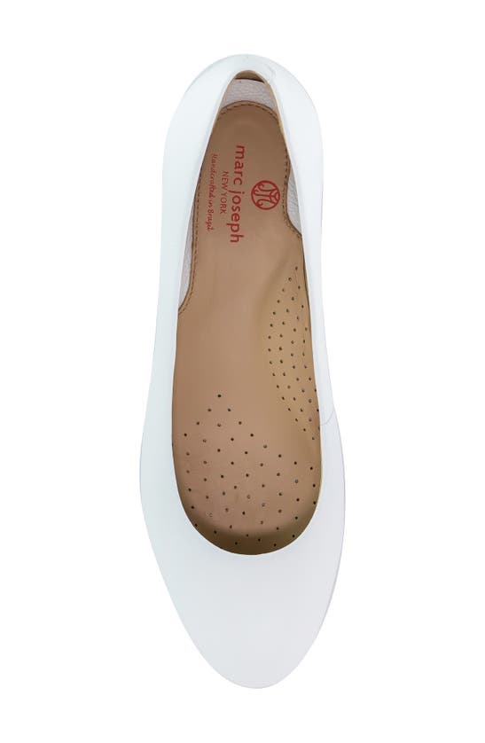 Marc Joseph New York Ferris Flat In White Napa Soft
