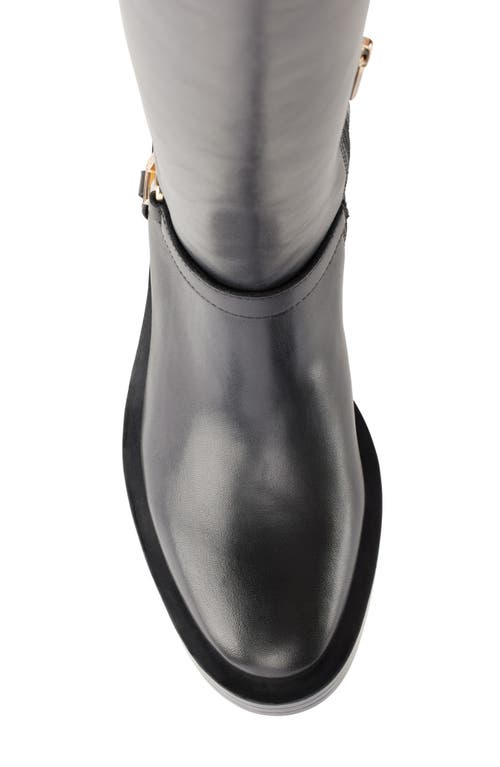 Shop Karl Lagerfeld Paris Verill Knee High Boot In Black