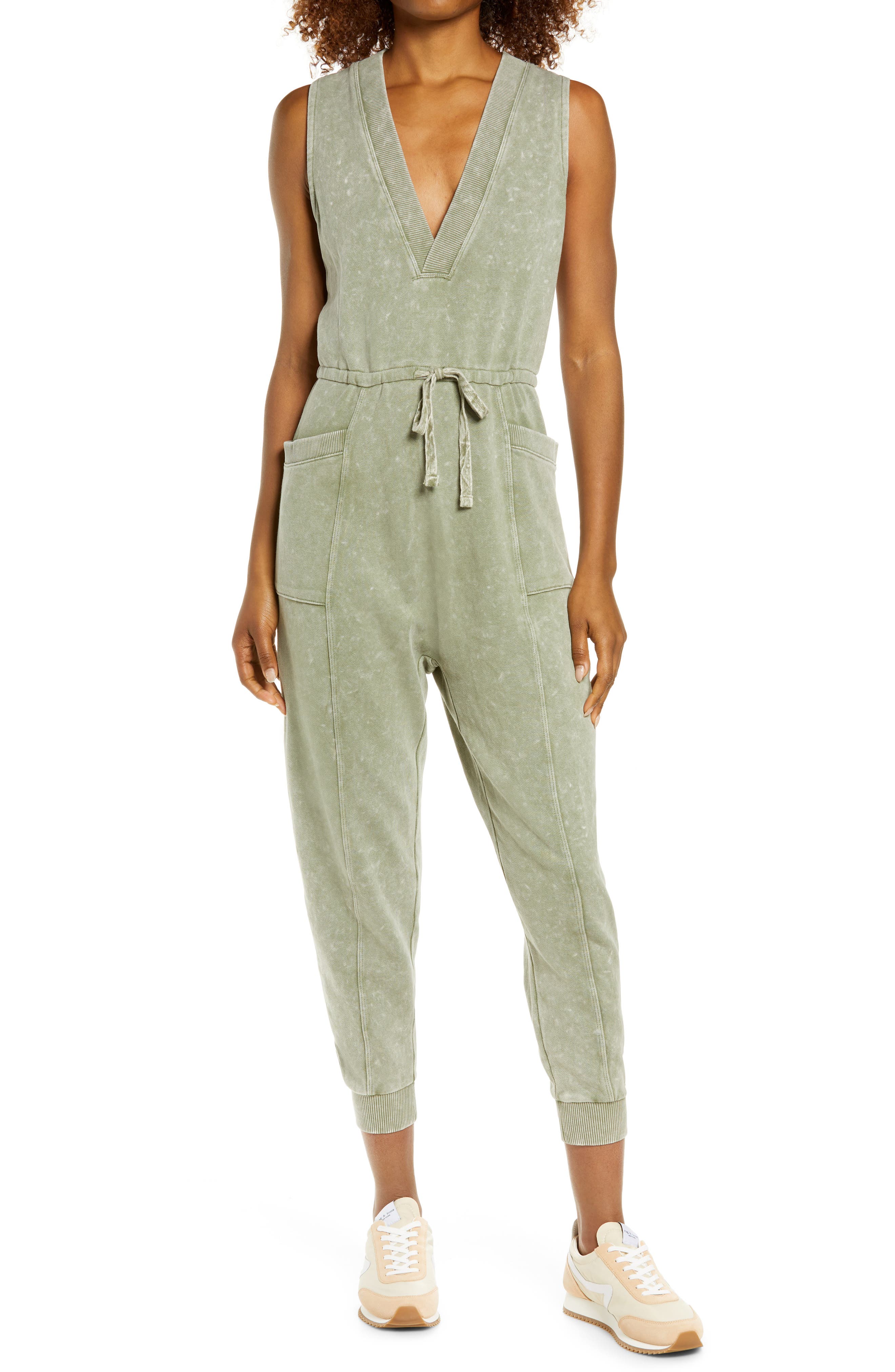 dressy green jumpsuit