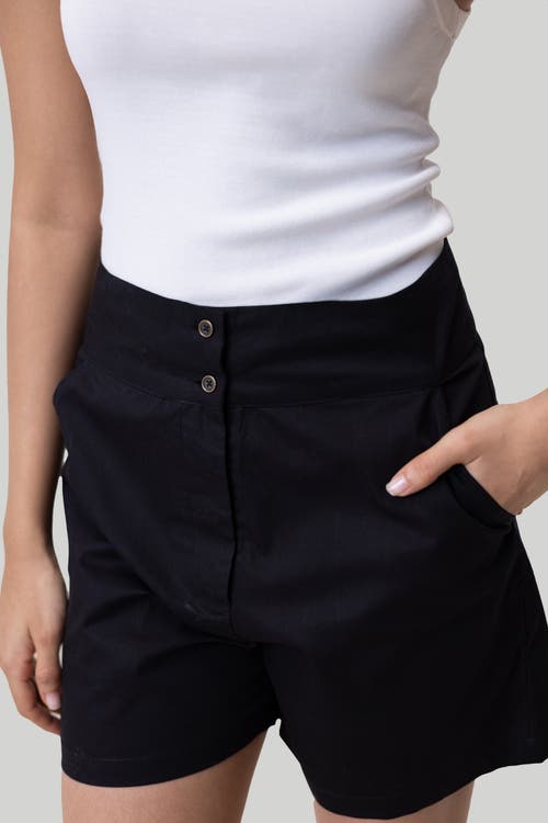 Reistor Drawstring Shorts In Black