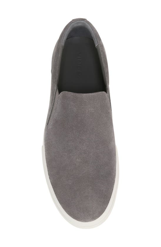 Shop Vince Fletcher Slip-on Sneaker In Smoke Grey