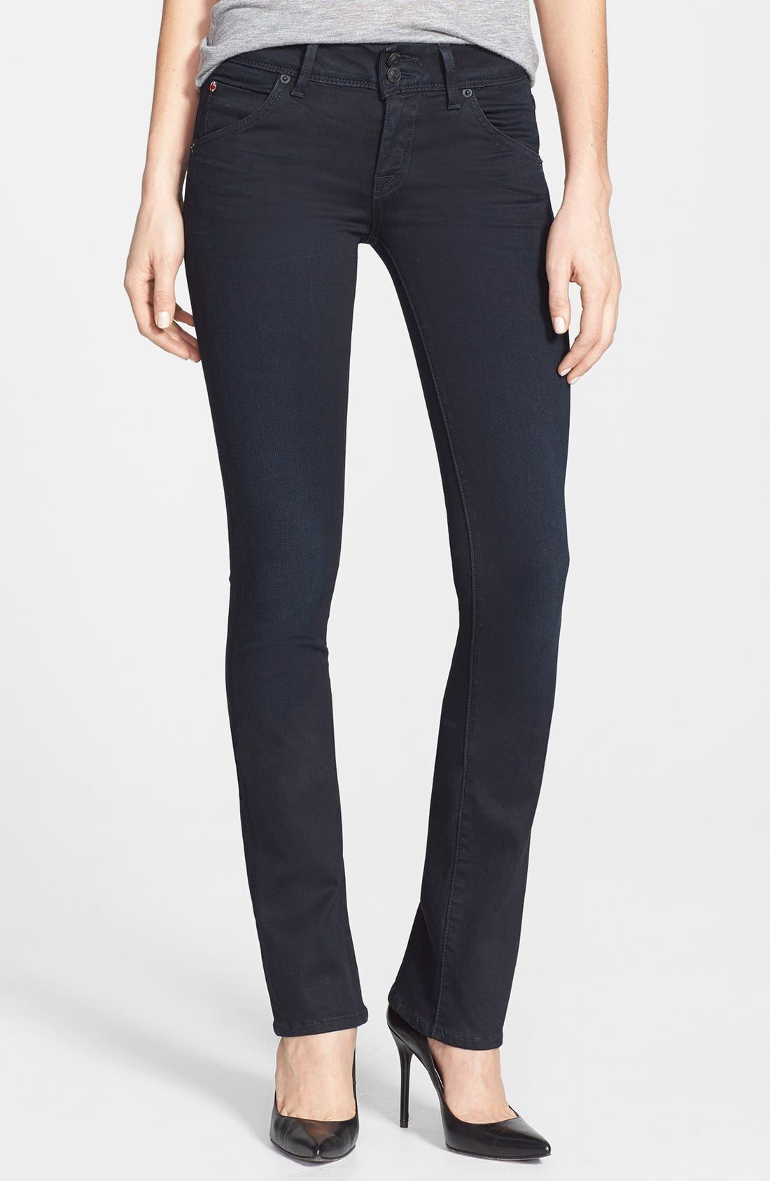 Hudson Jeans 'Beth' Mid Rise Baby Bootcut Jeans (Vinyl) Nordstrom
