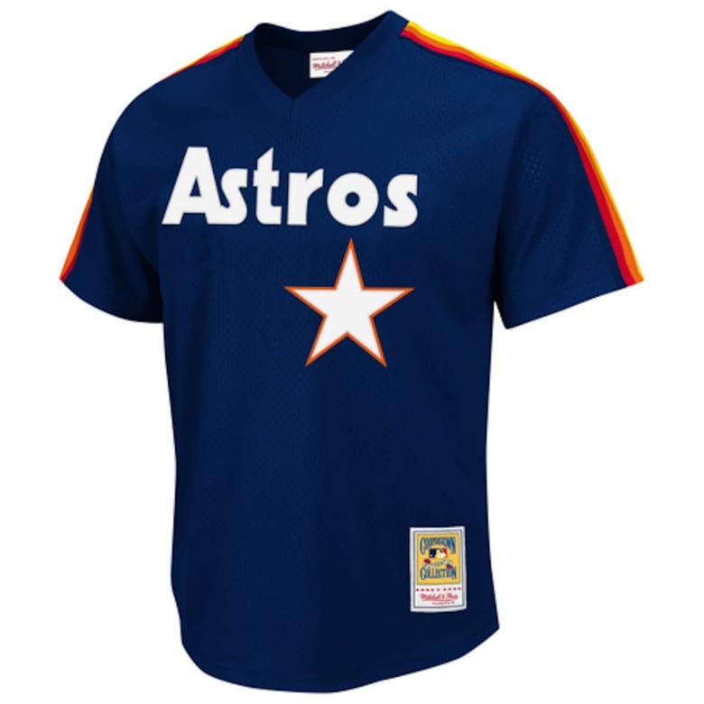 Nolan Ryan Houston Astros Mitchell & Ness 1988 Authentic Cooperstown  Collection Mesh Batting Practice Jersey - Navy