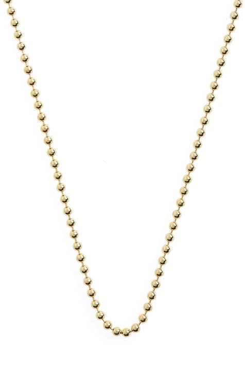 18K Gold Plated Engravings Of Mine Necklace Clear
