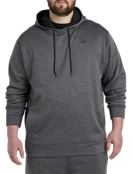 Reebok Performance Fleece Pullover Hoodie in Pure Grey Heather 